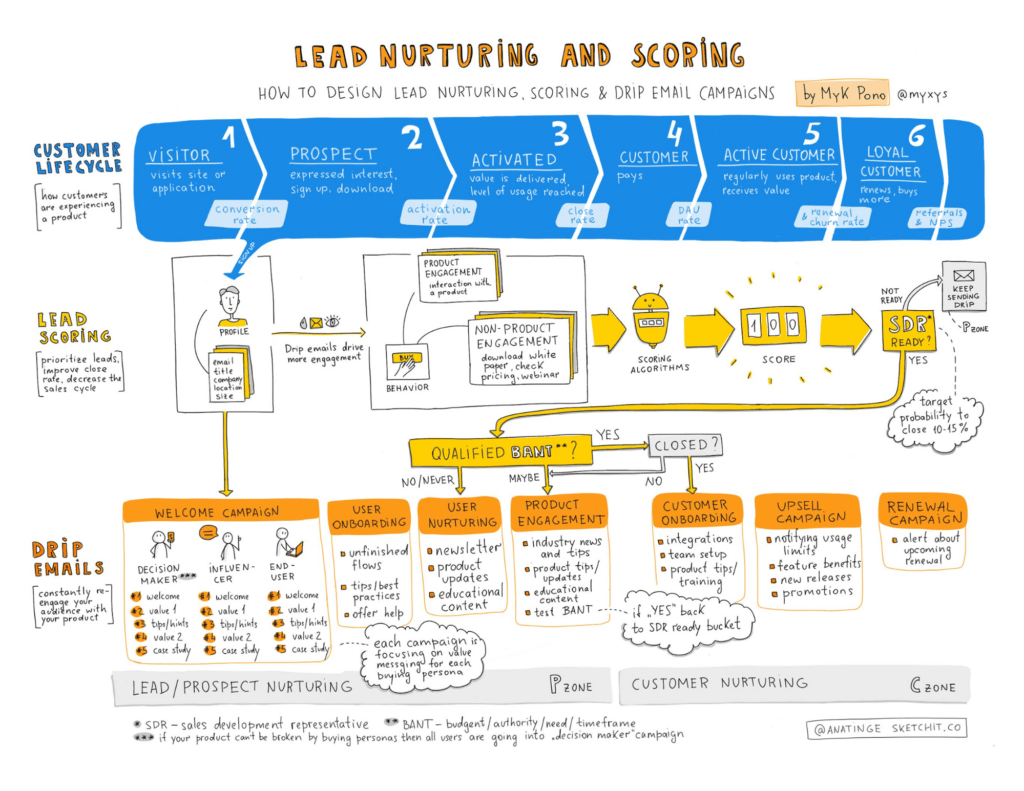 lead nurture and lead scoring