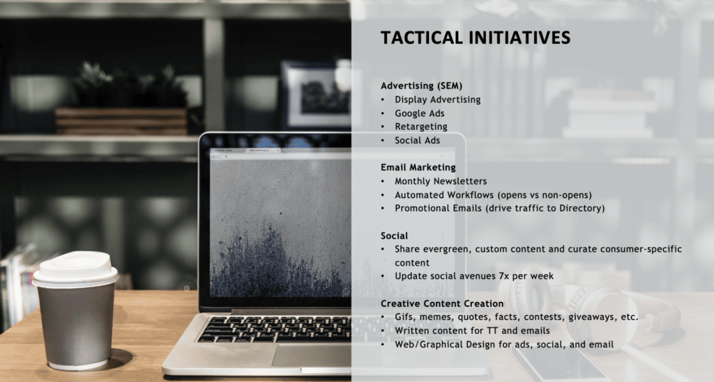 marketing tactical initiatives